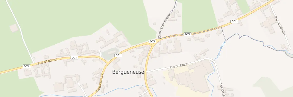 Plan du 1 Rue d’Anvin à Bergueneuse