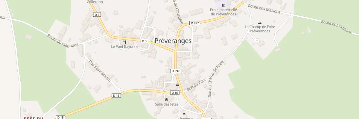 Plan du 23 Rue Grande à Préveranges