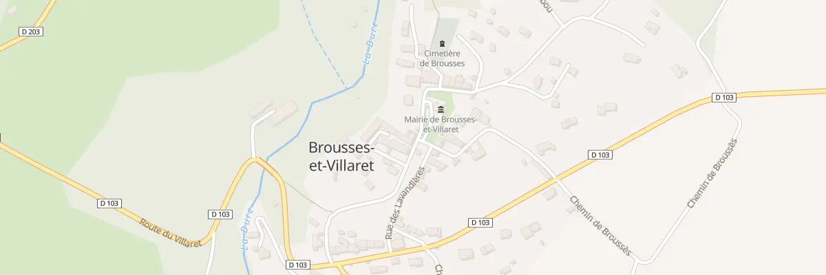 Plan du 7 Rue de la Mairie à Brousses-et-Villaret