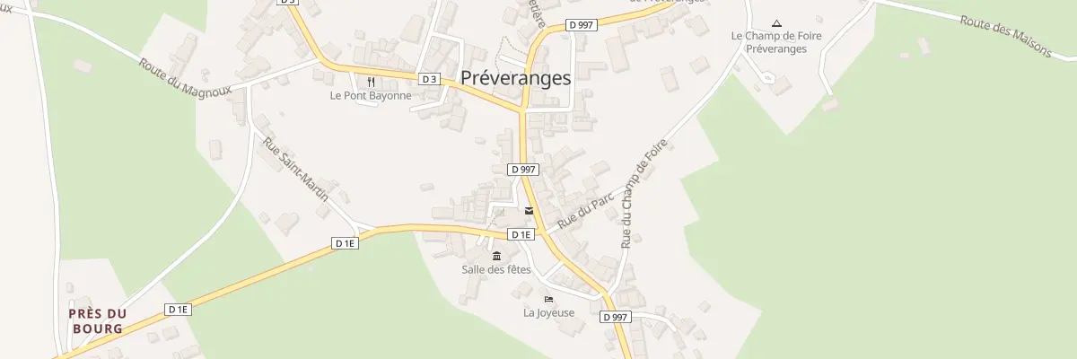 Plan du 31 Rue Grande à Préveranges