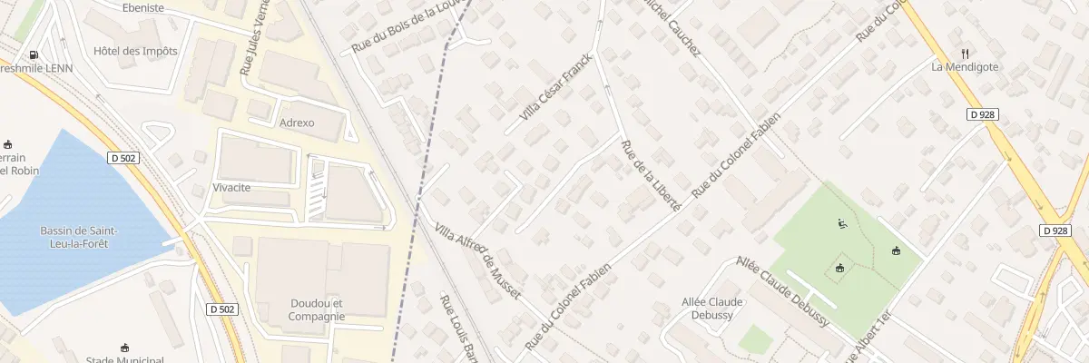 Plan du 5 Rue de la Liberté à Saint-Prix