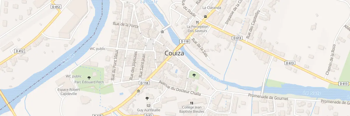 Plan du 1 Rue du 26 Septembre à Couiza