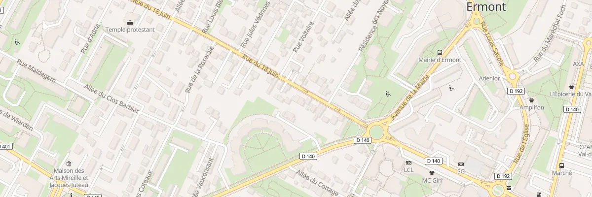 Plan du 37B Rue du Dix Huit Juin à Ermont