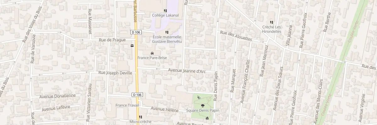 Plan du 45 Rue Lazare Carnot à Colombes