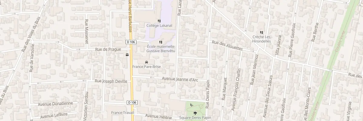 Plan du 37 Rue Lazare Carnot à Colombes