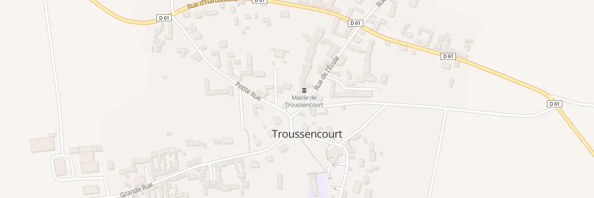 Plan du 1 Rue de l’Ecole à Troussencourt