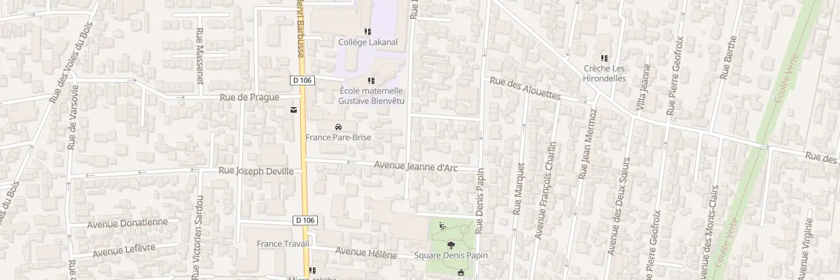 Plan du 43 Rue Lazare Carnot à Colombes