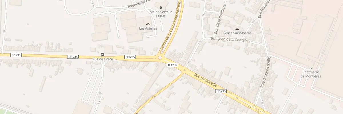 Plan du 496 Rue d’Abbeville à Amiens