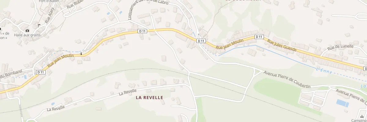 Plan du 7 Rte de la Revelle à Aubin
