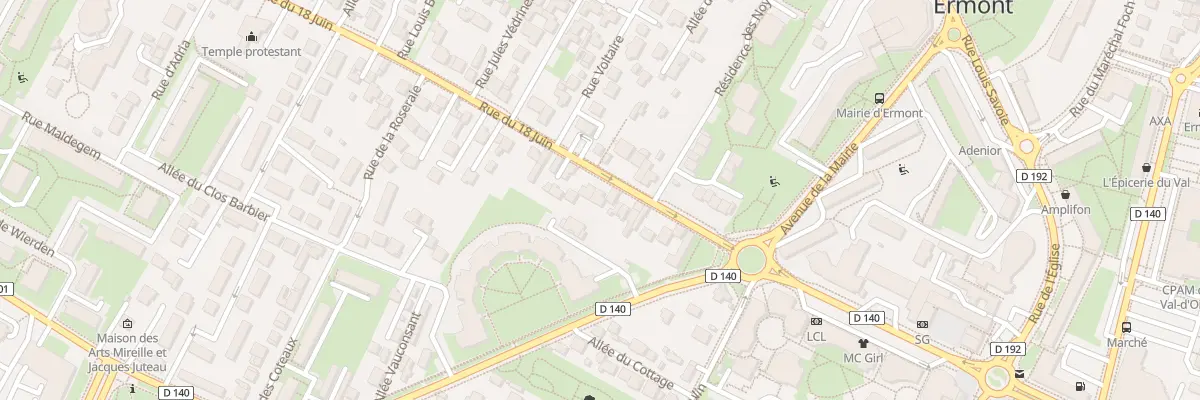 Plan du 37 Rue du Dix Huit Juin à Ermont