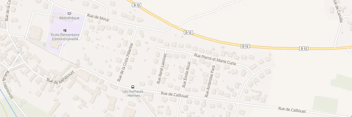 Plan du 4 Rue Pierre et Marie Curie à Hermes