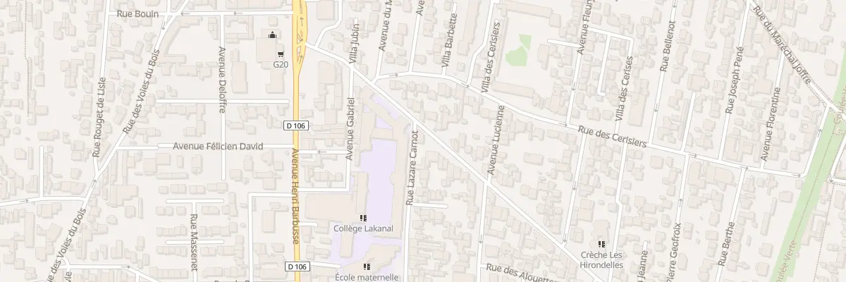Plan du 20 Rue des Monts Clairs à Colombes