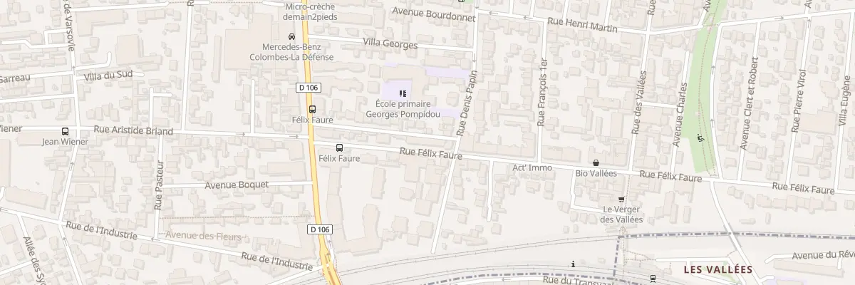 Plan du 17 Rue Félix Faure à Colombes