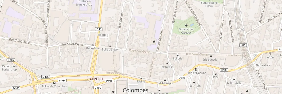 Plan du 50 Rue Saint-Denis à Colombes
