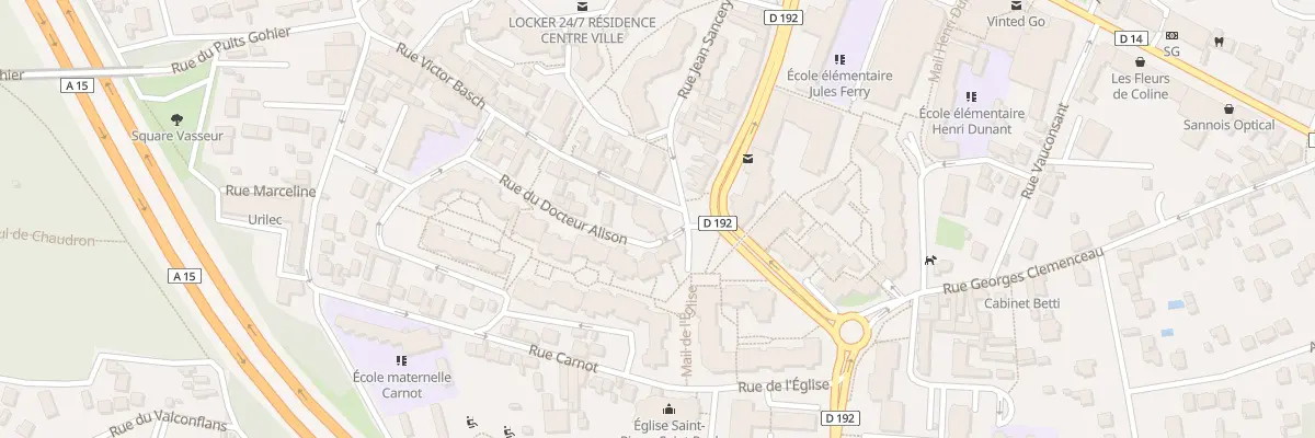 Plan du 2 Rue du Doct Alison à Sannois