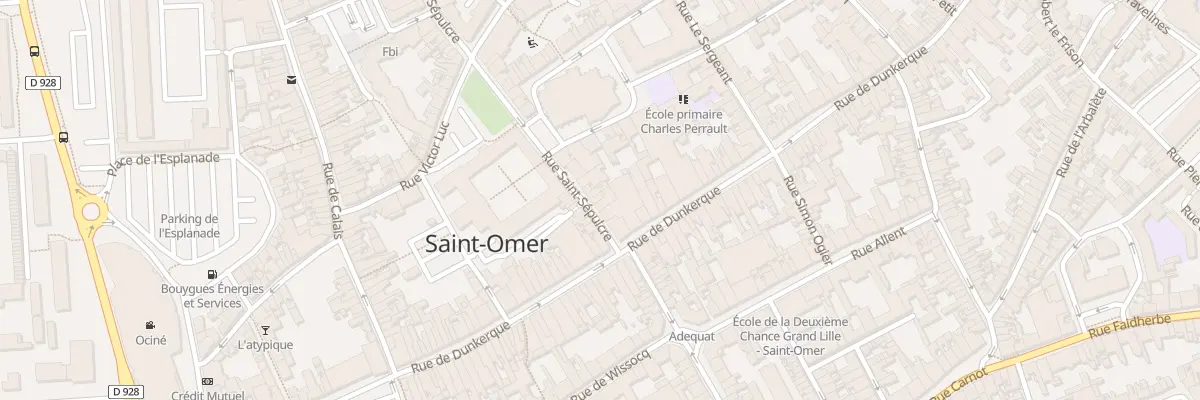 Plan du 68B Rue de Dunkerque à Saint-Omer