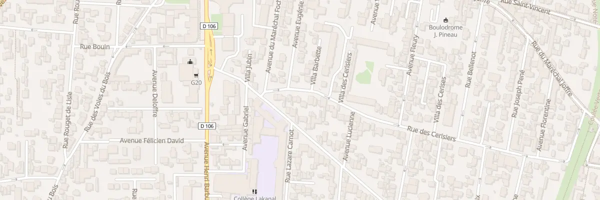 Plan du 12 Rue des Cerisiers à Colombes