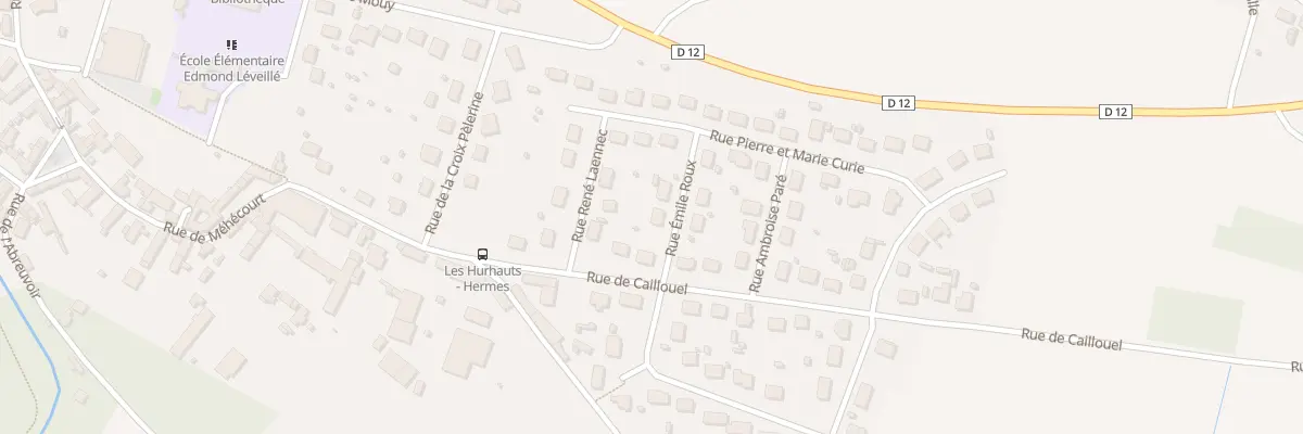 Plan du 3 Rue Emile Roux à Hermes