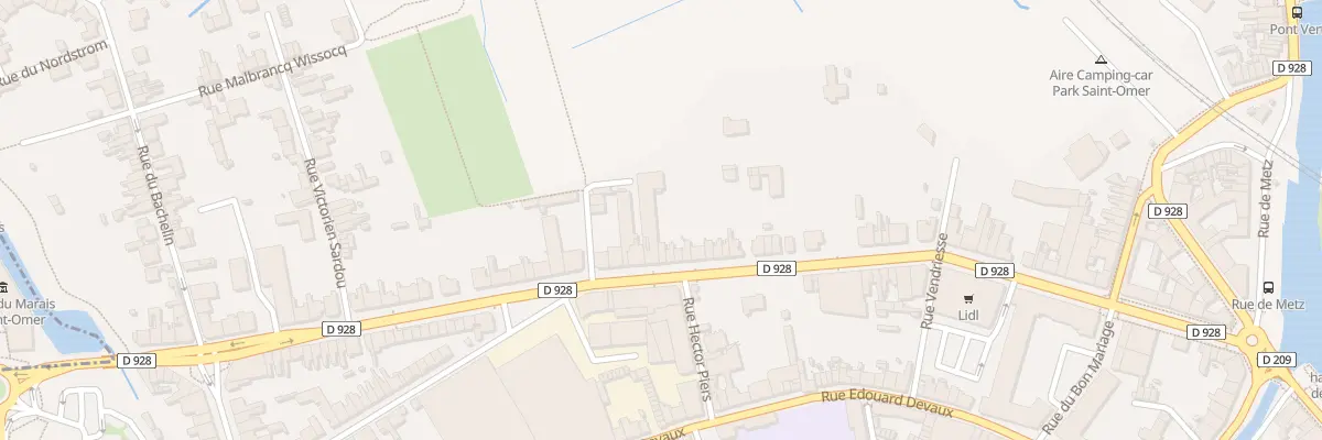 Plan du 58 Bd de Strasbourg à Saint-Omer
