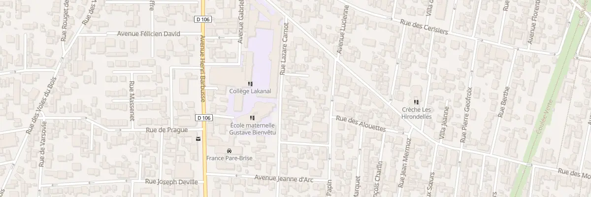 Plan du 21 Rue Lazare Carnot à Colombes