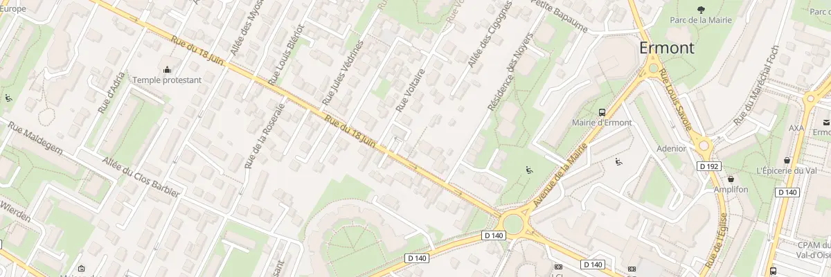 Plan du 54 Rue du Dix Huit Juin à Ermont