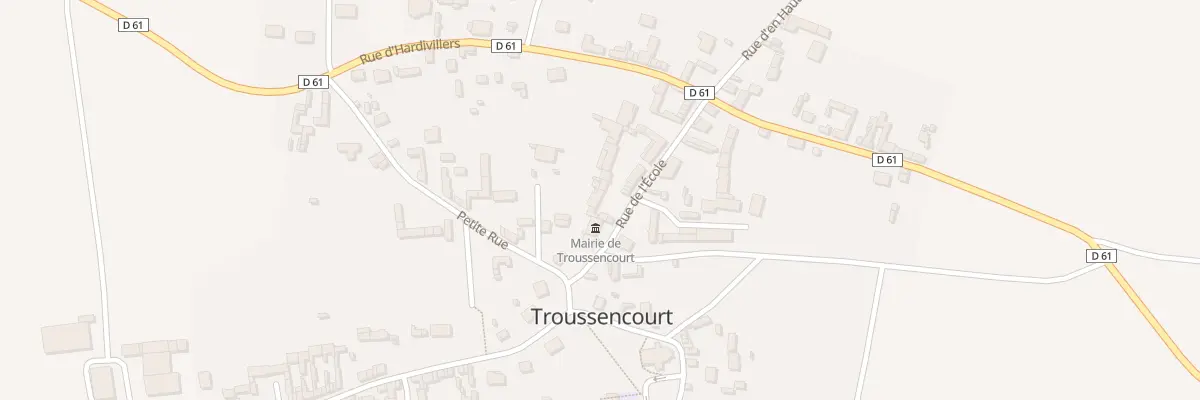 Plan du 5 Rue de l’Ecole à Troussencourt