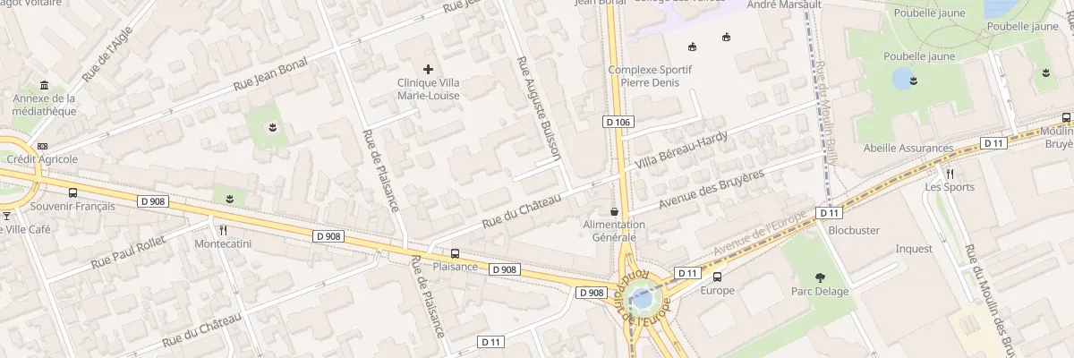 Plan du 6 Rue du Château à La Garenne-Colombes