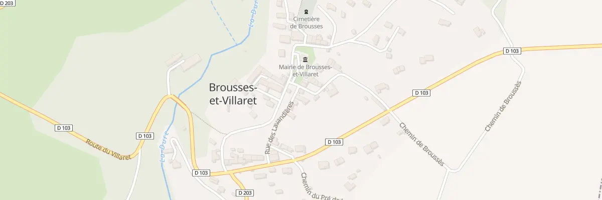 Plan du 8 Rue des Lavandières à Brousses-et-Villaret