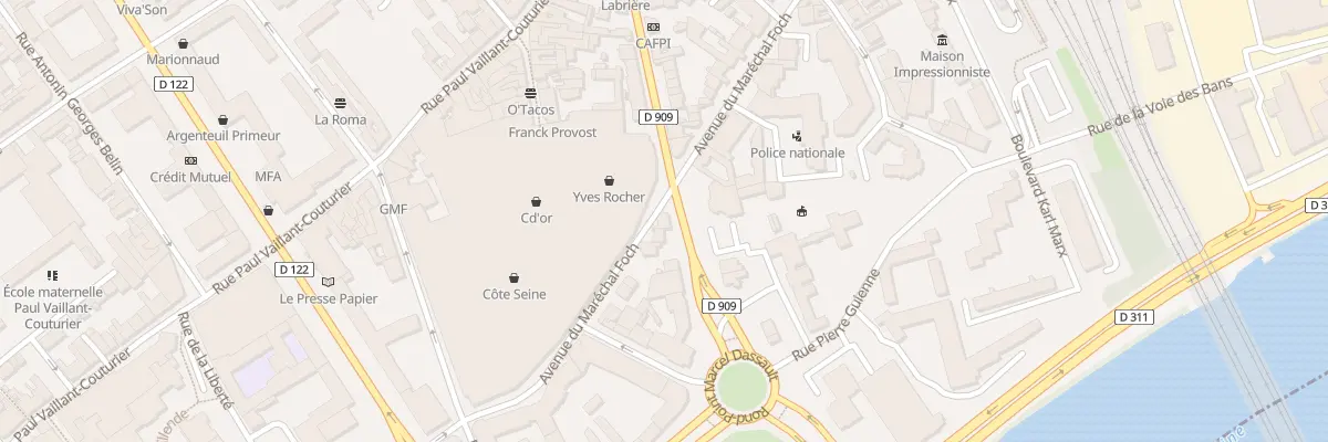 Plan du 29 Av du Marechal Foch à Argenteuil