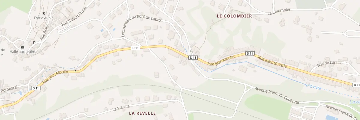 Plan du 54 Rue Jean Moulin à Aubin