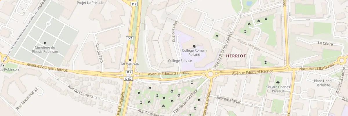 Plan du 7 All du Gros Châtaignier au Plessis-Robinson