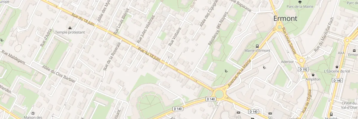 Plan du 52 Rue du Dix Huit Juin à Ermont