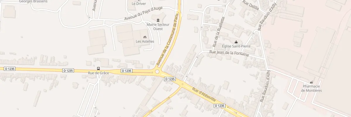 Plan du 498 Rue d’Abbeville à Amiens