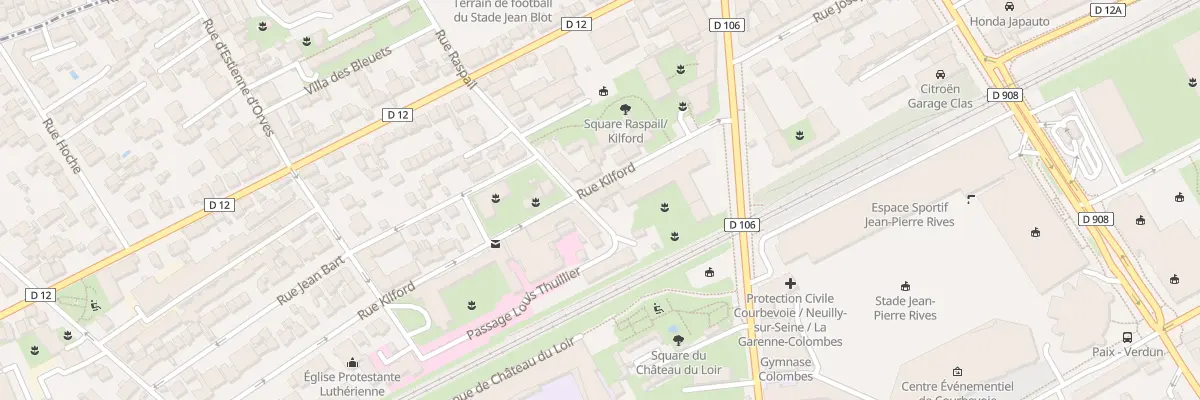 Plan du 40 Rue Kilford à Courbevoie