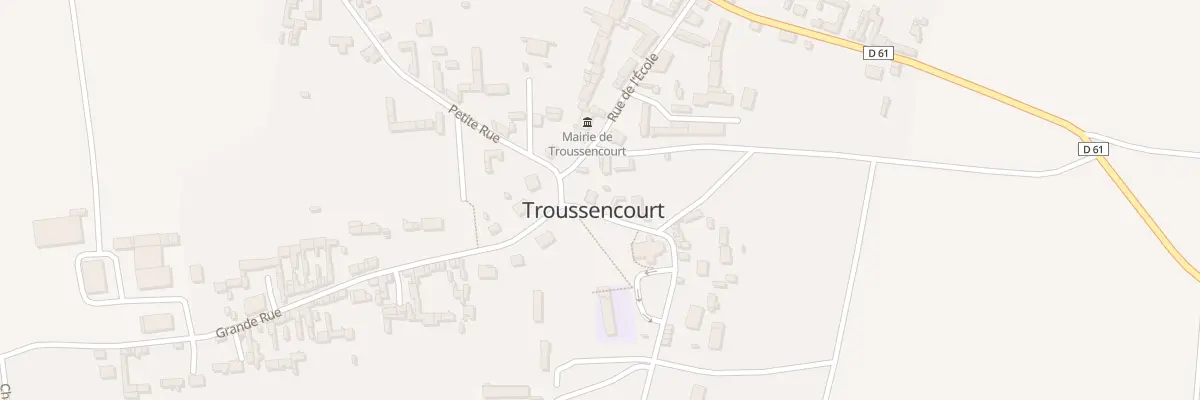 Plan du 1 Rue Roger Mention à Troussencourt