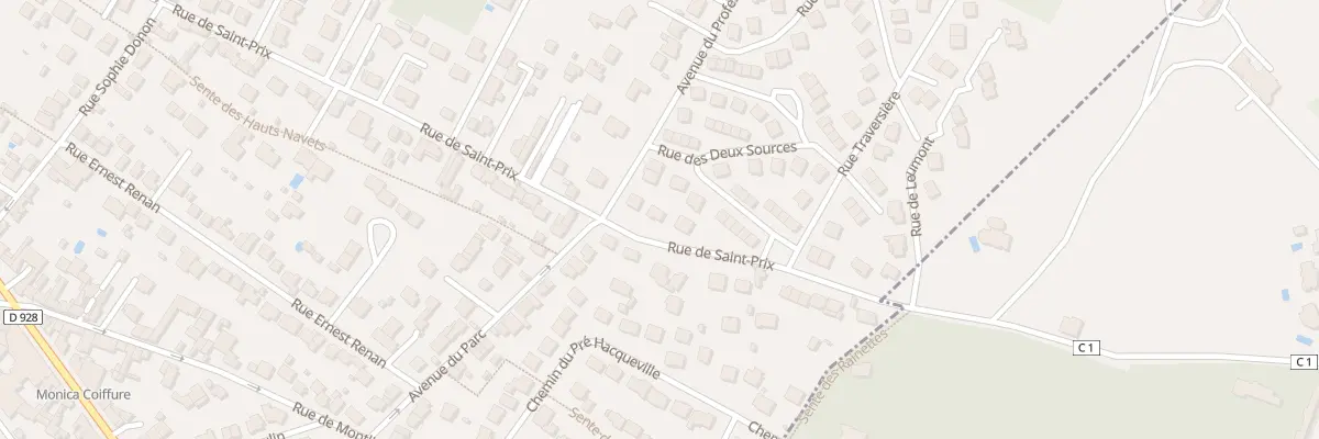 Plan du 109 Rue de Saint-prix à Saint-Leu-la-Forêt