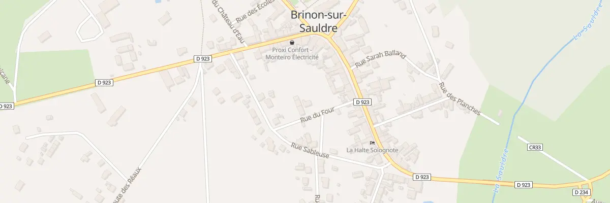 Plan du 2 Rue du Four à Brinon-sur-Sauldre