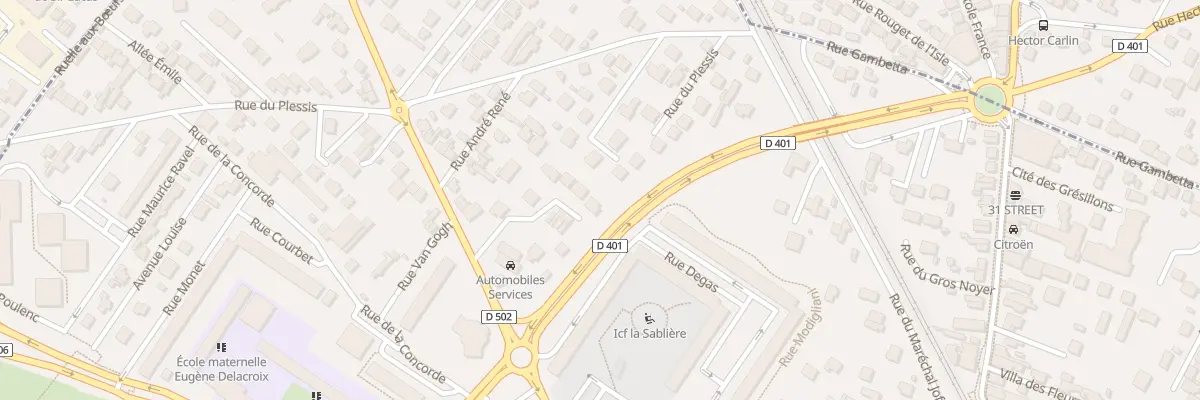 Plan du 5 All Matisse à Ermont