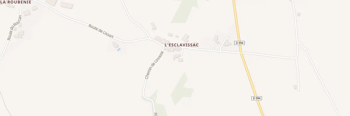 Plan du 5157 Esclavissac à Roussennac
