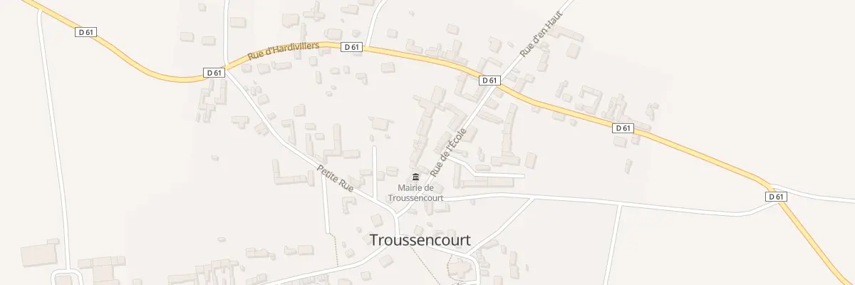 Plan du 9 Rue de l’Ecole à Troussencourt