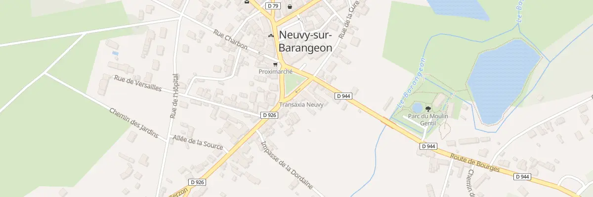 Plan du 9A Pl du 8 Mai 1945 à Neuvy-sur-Barangeon