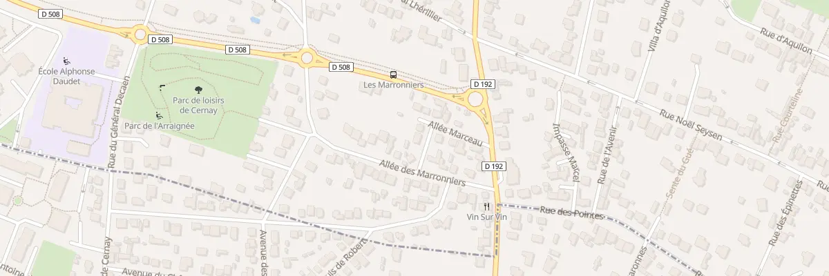 Plan du 4 All de Tilly à Ermont