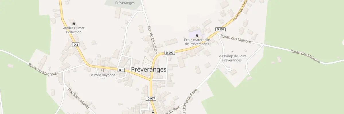 Plan du 14 Rue du Moulin à Préveranges
