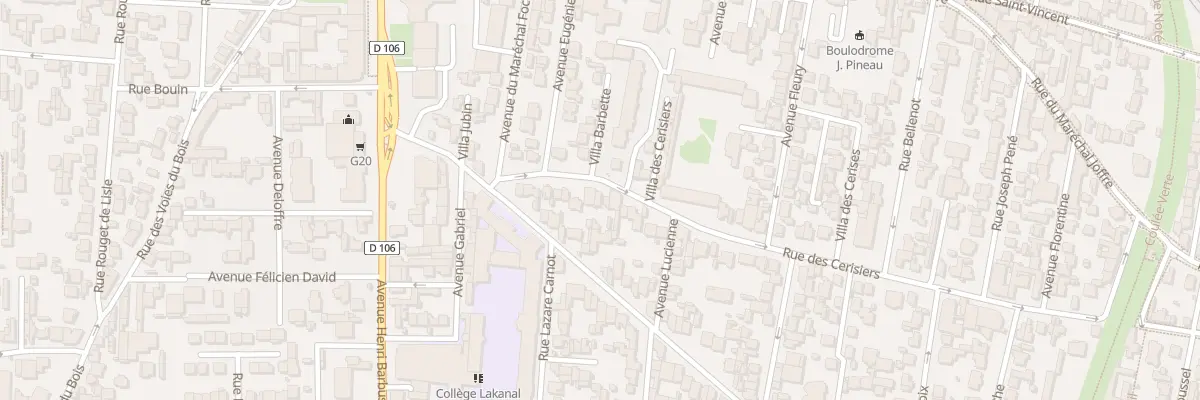 Plan du 18 Rue des Cerisiers à Colombes