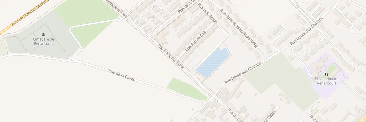 Plan du 2 Rue France Gall à Amiens