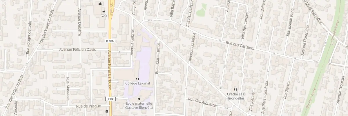 Plan du 30 Rue des Monts Clairs à Colombes