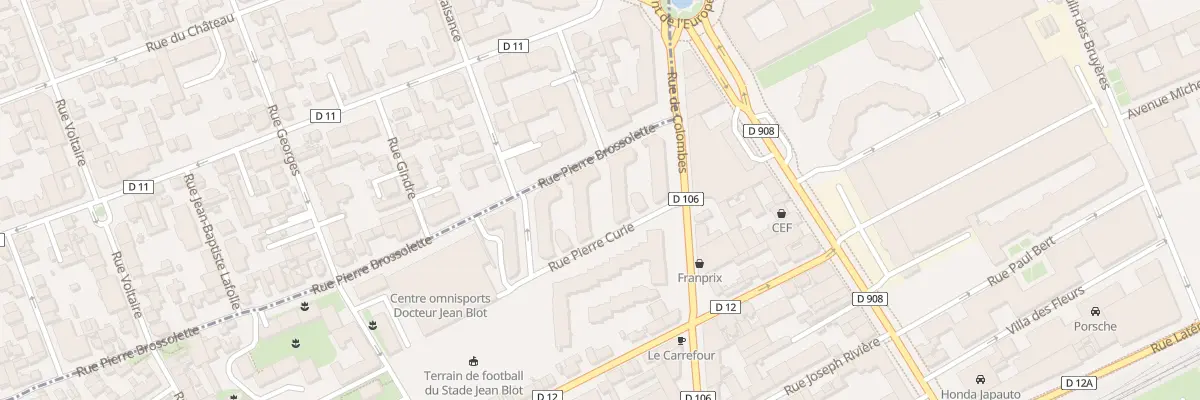Plan du 1 Rue Pierre Brossolette à Courbevoie