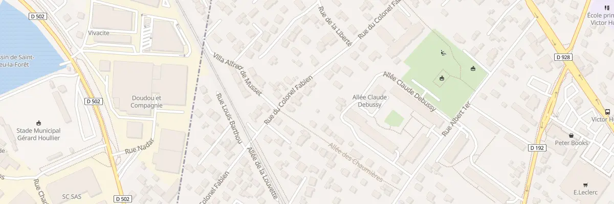 Plan du 99 Rue du Colonel Fabien à Saint-Prix