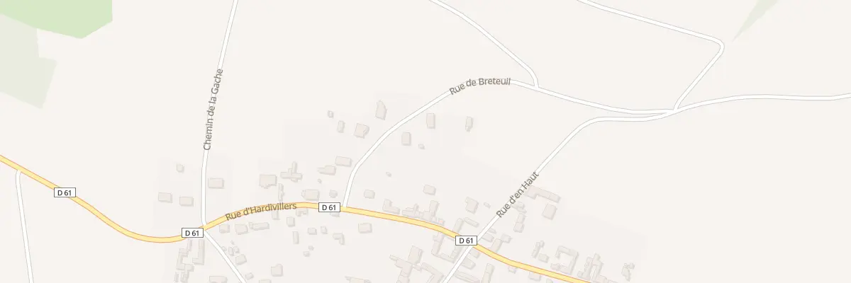 Plan du 2 Rue de Breteuil à Troussencourt
