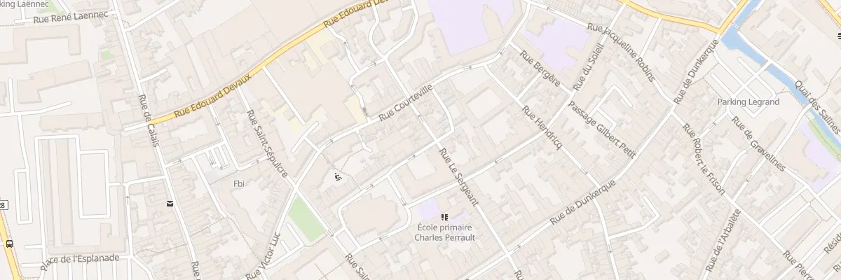 Plan du 28 Rue le Sergeant à Saint-Omer